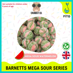 CRUMBSY CO - BARNETTS MEGA SOUR CANDIES