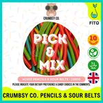 CRUMBSY CO - PICK & MIX  PENCILS & SOUR BELTS