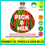 CRUMBSY CO - PICK & MIX  PENCILS & SOUR BELTS