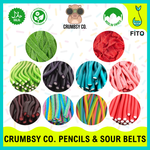 CRUMBSY CO - PENCILS & SOUR BELTS